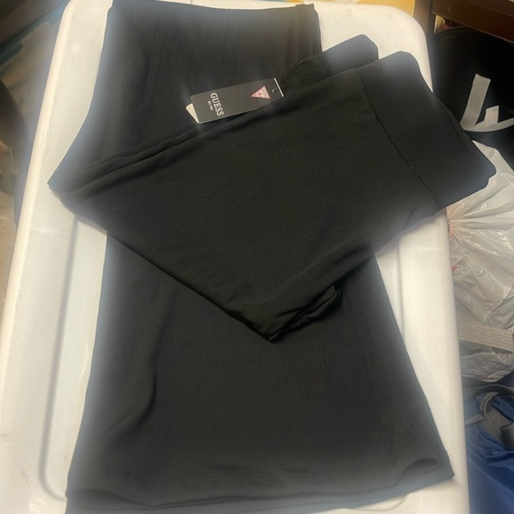 Women stretch material black Large new pants